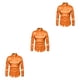 thumbnail image 4 of Minnieouse Camisa transpirable para hombre Satén con mangas largas - Trabajo Boda o hogar Camisa para hombre Manga larga formal Naranja grande S Type1 NO1, 4 of 6