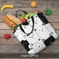 thumbnail image 5 of Pofeuu Doodle Cute Cat Print Tote Bag for Women,Hobo HandBags with Zipper,Large Capacity Casual Shoulder Handbags with Inner Pockets, 5 of 7