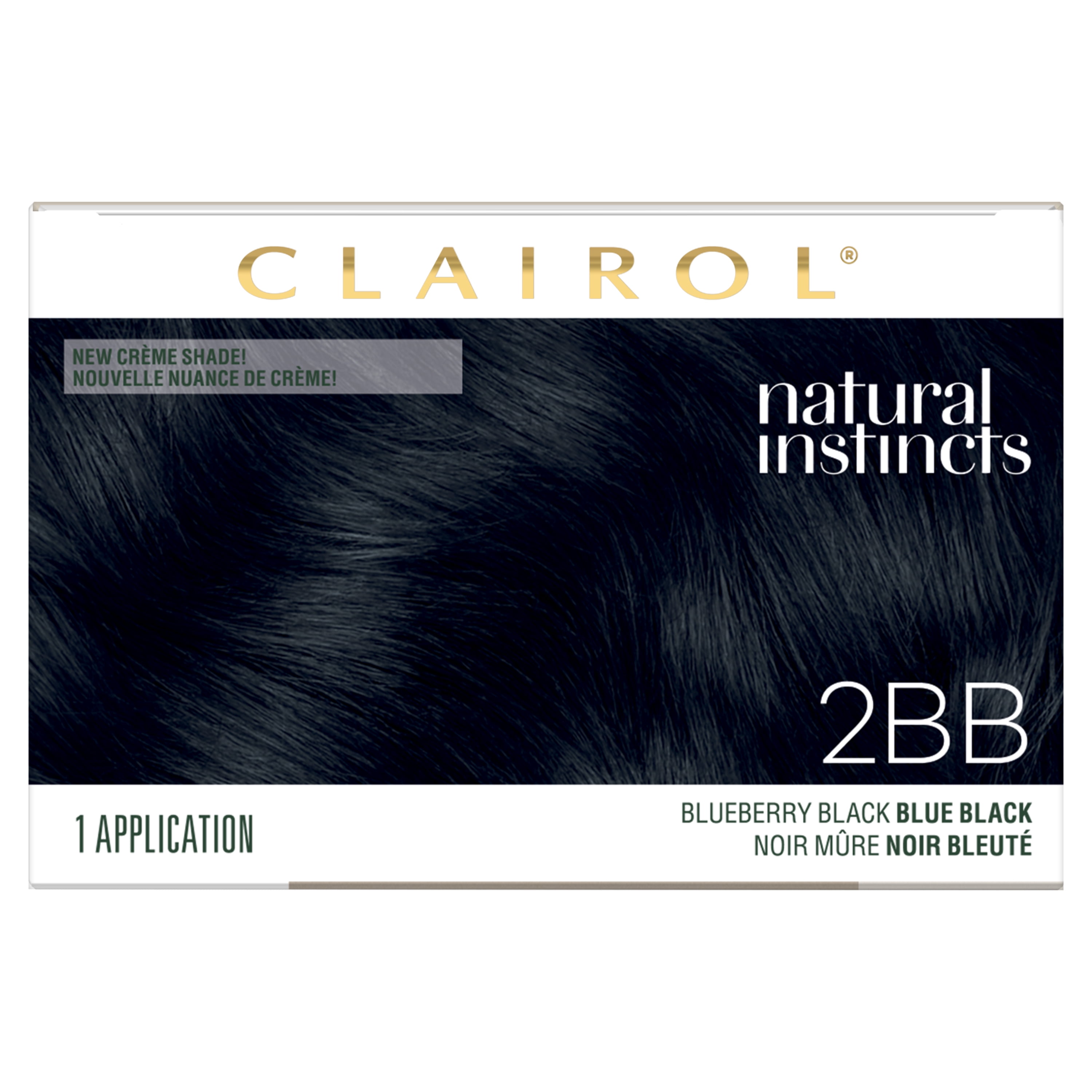 Clairol Natural Instincts Demi-Permanent Hair Color 2BB Blue 1 Application, Hair Dye -