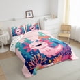 thumbnail image 3 of Manfei Kids Children Cartoon Axolotl Bedding Comforter Set 2pcs,Kawaii Animal Twin Comforter Sets Microfiber,Underwater World Breathable Bedding Set,Super Cozy Room Decor,Reversible, 3 of 8
