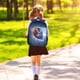 thumbnail image 4 of Mochila azul estampada para estudiantes, mochila deportiva casual de alta capacidad para hombres y mujeres, 4 of 6