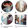 thumbnail image 3 of Designart "Urban Heights with Skyscrapers V" Cityscapes Floater Framed Wall Art Print, 3 of 7