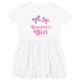 thumbnail image 3 of Inktastic Grandma's Girl Grandchild Butterfly Girls Toddler Dress, 3 of 5
