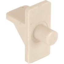 1/4 in., Beige Plastic, Shelf Support Peg (12-pack)