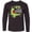 AB-Black, variant on Inktastic 100 Days of School Green Dinosaur Long Sleeve Youth T-Shirt