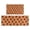 Orange Bigfoot And, variant on Red Bigfoot Pattern Kitchen Rugs Sets Of 2,Anti Fatigue Kitchen Mat Rugs Non Slip Washable,Decorative Kitchen Floor Mats for Kitchen,Sink,Laundry,17"x30" 17"x47"