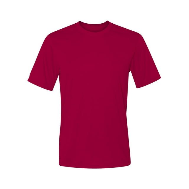 HANES COOL DRI RENDIMIENTO Camiseta de manga corta sin etiqueta, Rojo L Hanes Camiseta de manga corta