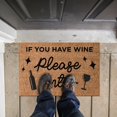 thumbnail image 6 of 16x24 Inch Coir Mat Thin Shoe Mat for Entryway Front Door Rugs Indoor Non Slip Welcome Mats Outdoor Mat for Home Indoor Farmhouse Funny Kitchen Mats Patio, IF YOU HAVE WINE please enter, 6 of 6