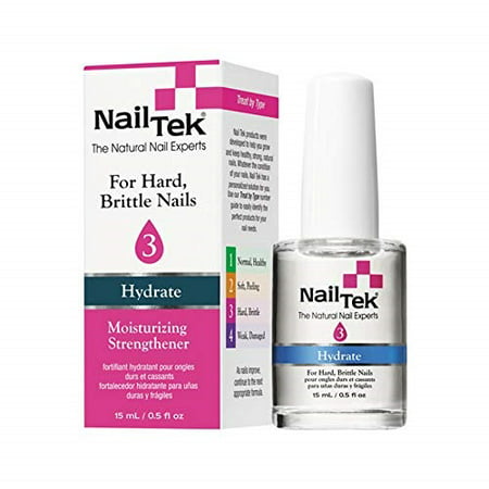 nail tek moisturizing strengthener 3 hydrate - for hard brittle nails