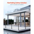 thumbnail image 3 of STAWAY 36" Horizontal Hole Cable Railing Post - Durable SUS304 Stainless Steel, Easy DIY Installation, Ideal for Decks, Stairs & Balconies, 3 of 9