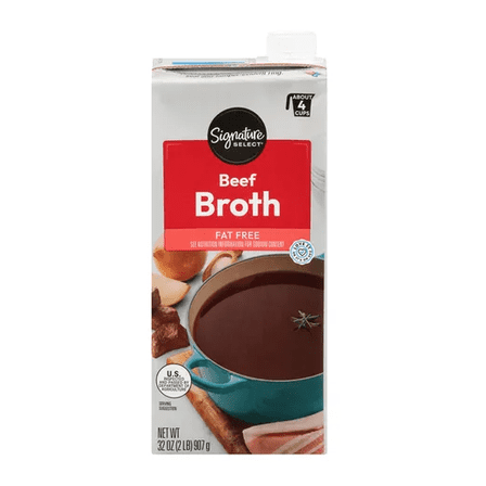 Signature S Fat-Free Beef Broth 32 oz