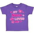 thumbnail image 3 of Inktastic Valentine's Day My Nana Loves Me Hearts and Lips Boys or Girls Toddler T-Shirt, 3 of 5