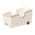 thumbnail image 1 of Caja de almacenamiento de almacenamiento de almacenamiento enrollable con ruedas de rol Organización de cocina Container contenedor de contenedor para Un 39x16.5x20cm, 1 of 8