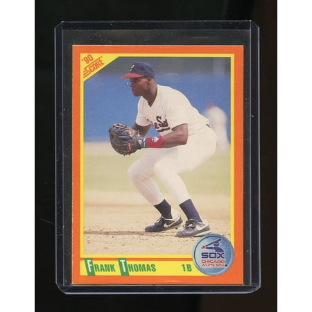 1990 Score Autographed Card - 1990 Score Rookie/Traded #86T Frank Thomas Chicago White Sox Rookie Card