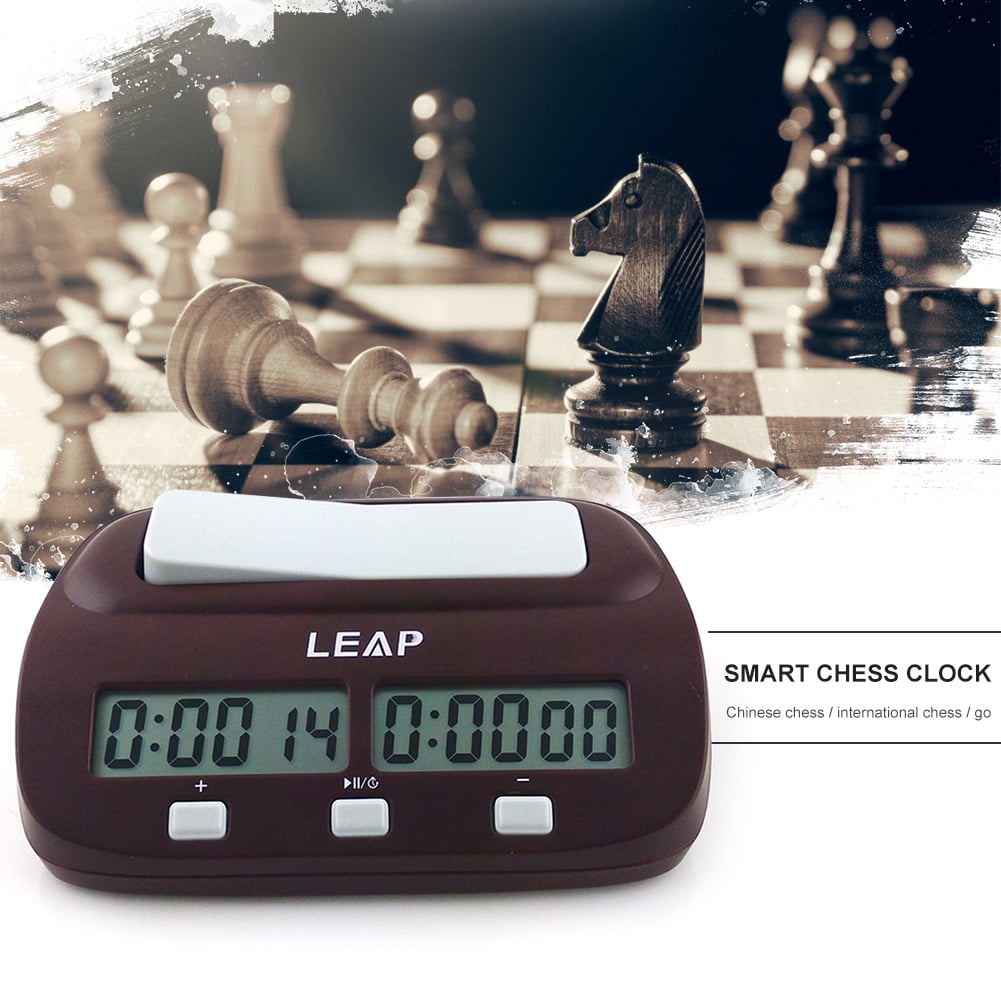Compact Digital Chess Clock Count Up Down Timer Electronic Board Game Set KS 