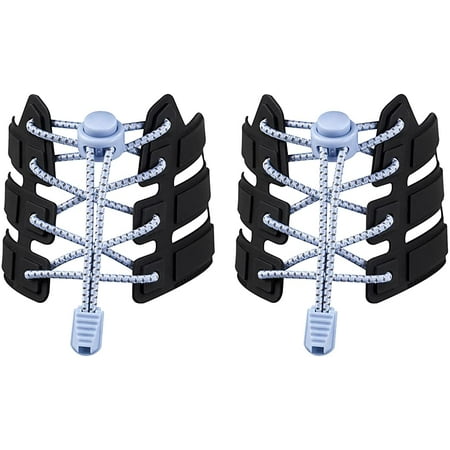 

Wish Two pairs of elastic shoelaces without lace up are all sizes suitable for adults and children（wathet） S2652