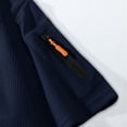 thumbnail image 7 of Men's Summer Cotton Blend Short Sleeve Shirt T-Shirt Crewneck Arm Pocket Zip Loose Fit Casual Solid Color Top Daily Wear Work Gym Fishing Hiking Travel Outfits | JASKFLY,Navy S, 7 of 7
