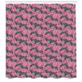 thumbnail image 3 of Ambesonne Pink Zebra Shower Curtain, Wild Animals Pastel, 69"Wx84"L, White Black Pink, 3 of 3