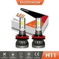 thumbnail image 1 of 2x For Ford Fusion 2013-2020 H11 H18 H9 LED Headlight Bulbs White 6000K Low Beam Kit, 1 of 8