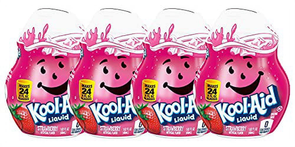 Kool Aid Liquid Drink Mix Strawberry 1.62 Fl Oz (Pack of 4) by