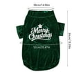 thumbnail image 3 of HomeKingdee Dog Christmas Pajamas - Dog Christmas Outfit Clothes, Soft Stretchy Warm Pet Jumpsuit for Winter Autumn Fall, Xmas Holiday Costume PJS, 3 of 6