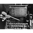 thumbnail image 2 of U.S. Bureau Of The Census Computer Operator Pointing Out The Interior Mechanism Of The Punched Card Sorter History (, 2 of 2