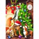 thumbnail image 1 of Pintura de diamante (DE4932) 5D DIY perro de Navidad bordado redondo completo decoración del hogar arte 20X30cm Hugtrwg Para estrenar, 1 of 1