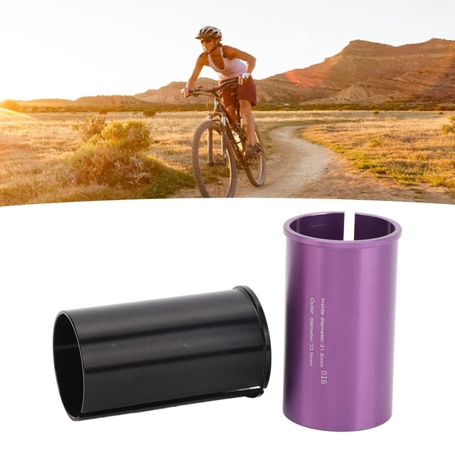 2PCS Seatpost Reducer Sleeve, Aluminum Alloy Tube Adapter Conversion Adapter for Mountain and Road Cycling