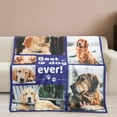thumbnail image 5 of Custom Blanket with Photo and Text for Bestie, Personalized Picture Blanket for Birthday Gifts, Customizable Friendship Blanket for Best Friend, 5 of 6