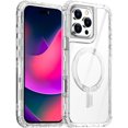 thumbnail image 1 of KOMI Compatible with Phone 16 Pro Max Case,Clear Built for MagSafe,3 in 1 Heavy Duty Drop Protection Rugged Shockproof/Drop/Dust Proof 3-Layer Protective Magnetic Cover for 16 Pro Max 6.9", 1 of 5