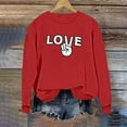 thumbnail image 5 of Valentines Sweatshirt: Teacher Sweatshirt Valentine Teach Long Sleeve Pullover Tops, 5 of 5