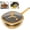 With lid, variant on 12in Titanium Alloy Non-Stick Pot with Lid, Titanium Hammered Pan Pro, Multi-Purpose Deep Saute Pan with Steamer Basket, for Frying Eggs, Stir-Frying, Stewing, Braisin,with lid