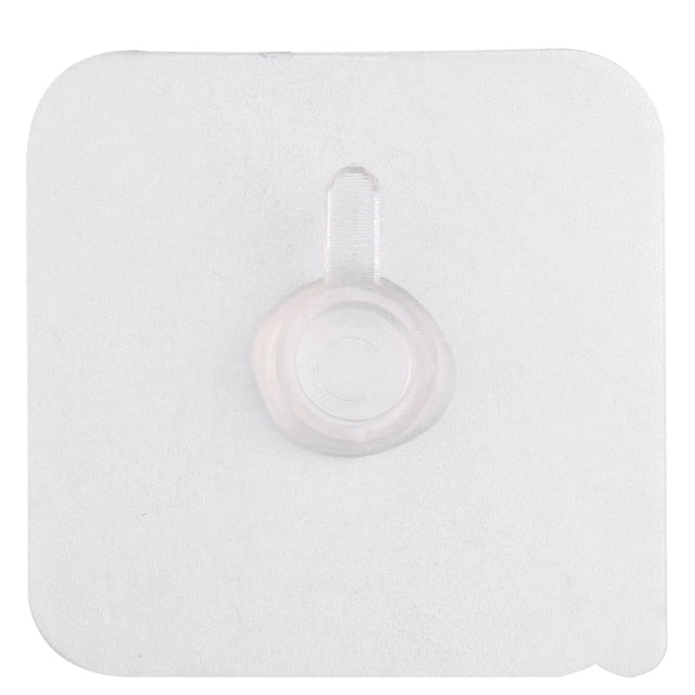 OULII Non-Trace Picture Hooks Transparent Plastic Square Design for Bedroom and Bathroom 5Set