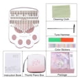 thumbnail image 3 of 17 Keys Thumb Piano,Transparent Cat Paw Portable Finger Piano with Carry Box Musical Note Stickers Tuning Hammer, 3 of 6