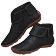 thumbnail image 4 of AXXD Winter Boots for Women Vintage Side Zip Round Toe Flat Boots Women Fall Boots Christmas On Black Size 37(US:6), 4 of 4