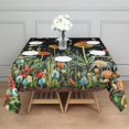 thumbnail image 3 of Red Mushroom Star Black Pattern Square Tablecloth,Waterproof Square Table Cover,Wipeable Spillproof Washable Table Cover for Home Kitchen Party Decor 60"x60"(152x152cm), 3 of 6