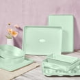 thumbnail image 3 of 15-Piece Baking Pans Set Nonstick, Stackable Non Toxic Bakeware Sets with Diamond Texture, Oven Pan Set for Cooking, Includes Cookie Sheet with Rack, Cake Pan, Roasting Pan, Muffin Tin, Green, 3 of 5