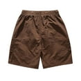 thumbnail image 3 of Maean Mens Althetic Shorts Quick Dry Lightweight Loose 7 Inch Shorts Elastic Waist Pockets Shorts, 3 of 3