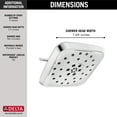 thumbnail image 5 of Delta 52460 Universal Showering 1.75 GPM Multi Function Rain Shower Head - Nickel, 5 of 6