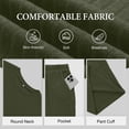 thumbnail image 4 of Asklazy Women's Pajamas Set short Sleeve and short Pants 2 Piece Pjs Sleepwear with Pockets,US Size,Army Green,2XL, 4 of 9