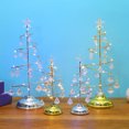 thumbnail image 2 of Mistaha Christmas Tree Lights Metal Spiral Xmas Tree Lamp Desktop Tree Light with Crystal Pendant Decorative Table Lamp Mini Christmas Tree Decoration, 2 of 8