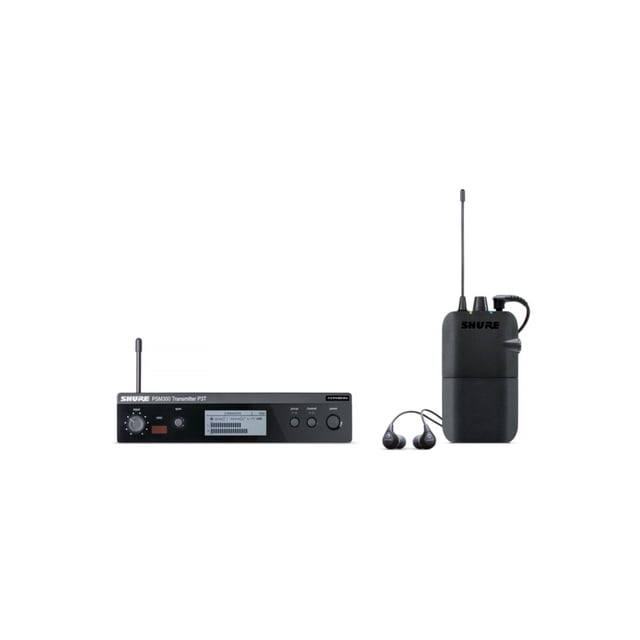 Sistema P3TR112GR Shure Monitoreo Personal, Incluye Auriculares Sound Isolating SE112 Shure Separación Estéreo Amplia