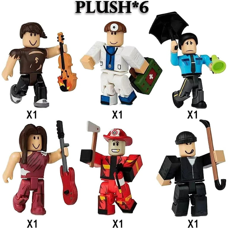 6 Pcs Roblox Toys Mini Action Figures Set, Dessert Table