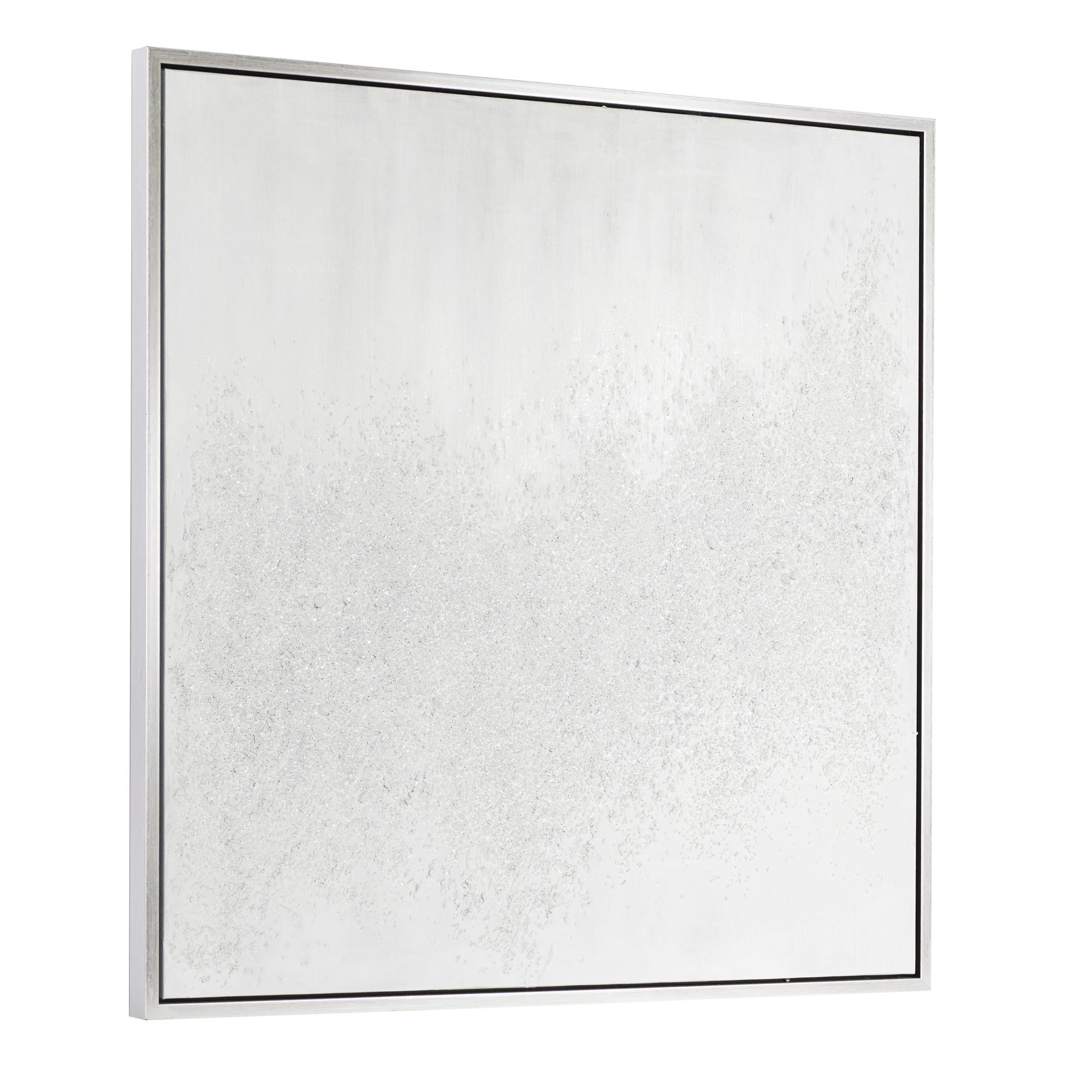 39" x 39" Abstract Framed Wall Art with Silver Frame, by CosmoLiving by Cosmopolitan