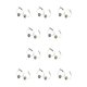thumbnail image 3 of Pendientes de aro sweethay con diamantes de imitación bohemios para banquete de cumpleaños, 3 of 6