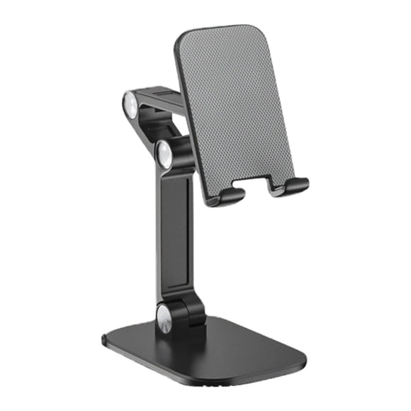 Desktop Cell Phone Holder Adjustable Foldable Portable Cell Phone Holder Desktop Phone Stand Black
