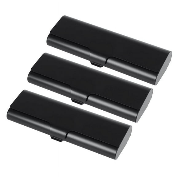 3X Slim Matte Hard Metal Spectacles Case Reading Glasses Eyeglasses Case Protection Case Black