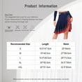 thumbnail image 5 of Alvivi Women's American Latin Modern Dance Skirt Rhinestone Ruffle Skirts High Waist Jazz Samba Rumba Salsa Dancewear Navy Blue S, 5 of 5