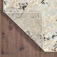 thumbnail image 5 of 6' X 9' Grey And Gold Abstract Power Loom Stain Resistant Area Rug, 5 of 5