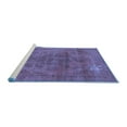 thumbnail image 2 of Ahgly Company Machine Washable Indoor Rectangle Oriental Blue Industrial Area Rugs, 2' x 3', 2 of 4